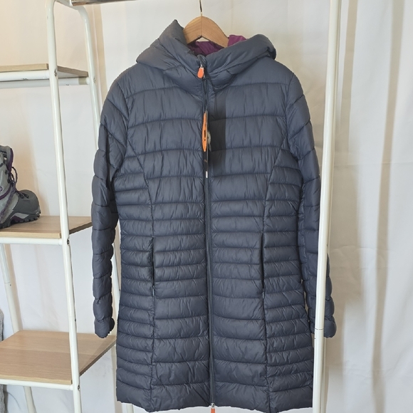 Save The Duck Long Puffer Coat VEGAN - Picture 1 of 17